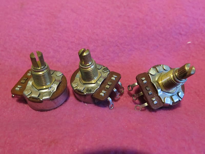 3 vintage NOS 1984 CTS 250k pots for fender strat Reverb