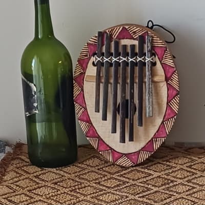 West/Central Africa-style "thumb piano" with bamboo tines image 2