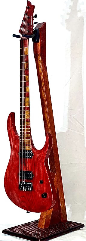Guitar/Bass Stand - Red on Amber (Model 2) image 1