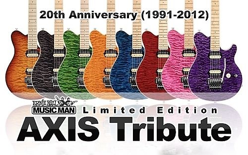 Ernie Ball Music Man Axis Tribute 2012 Trans Pink | Reverb