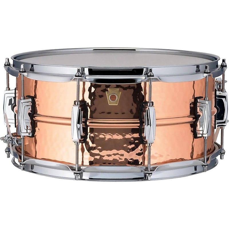 Ludwig LC662K Hammered Copper Phonic 6.5x14" Snare Drum image 1