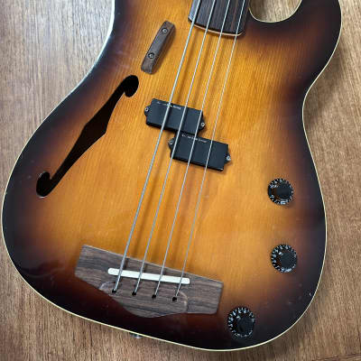 Fender PBAC-100 FL Electric-Acoustic Fretless Precision Bass
