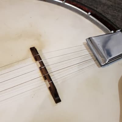 Bruno Conqueror 5 string Resonator Banjo 1960's Japan- Walnut with ca.1960 Lifton Hardshell case original image 11