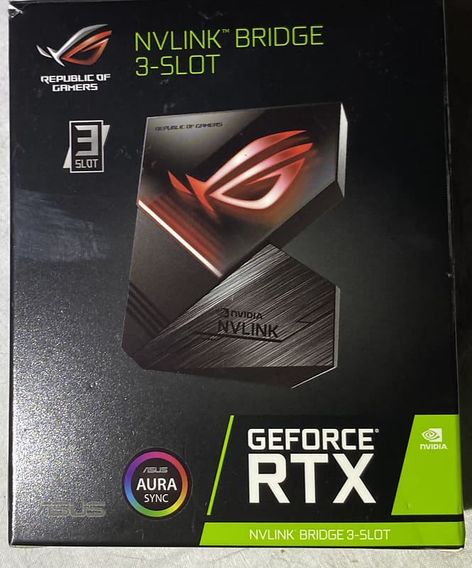 Aura Sync Asus Rog Nvlink Bridge Asus Rog Nvlink Rtx Gpu Nvlink
