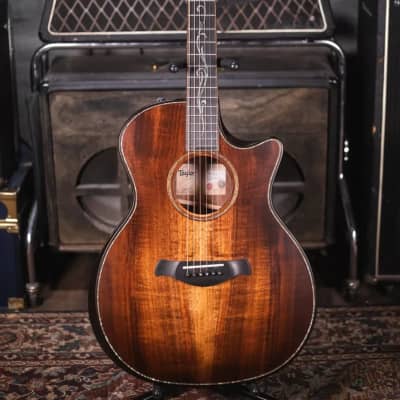 Taylor Builder's Edition K24ce V-Class Grand Auditorium Acoustic/Electric Guitar with Deluxe Hardshell Case - Demo image 2