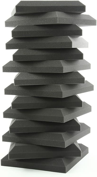 Auralex 2 inch SonoFlat 1x1 foot Acoustic Panel 14-pack - Charcoal image 1