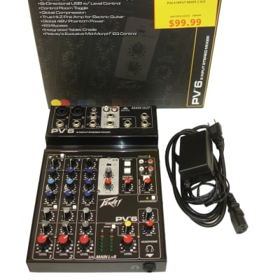 Peavey PV 6 6-Channel Compact Mixer image 1