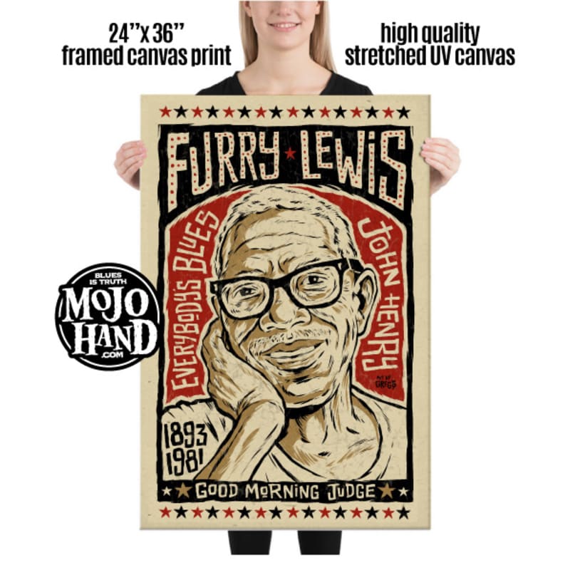 Muddy Waters - Mojo Canvas - 24x36 wrapped canvas print - MojoHand -  Everything Blues™