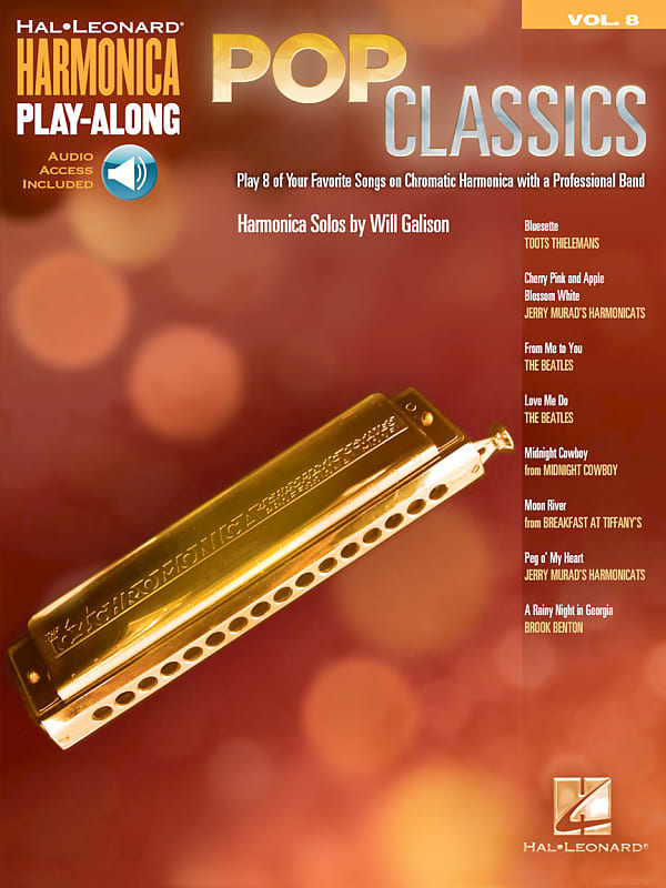 Harmonica Playalong 8 Pop Classics Audio Access Reverb