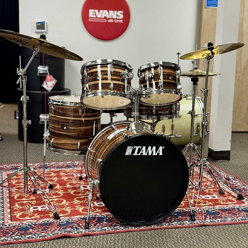 TAMA IE50CCTW IMPERIALSTAR COMPLETE KIT 20B-10-12-14F-14S - COFFEE TEAK WRAP image 1