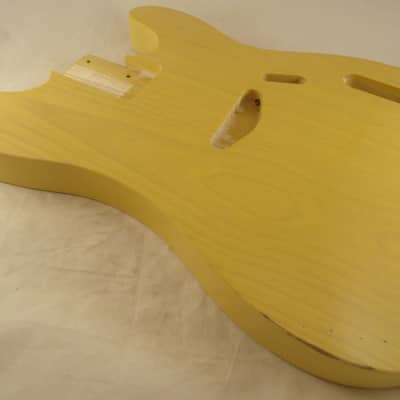 MJT Official Custom Order Vintage Aged Nitro Finish 51 Bass Guitar Body by Mark Jenny PBT image 2