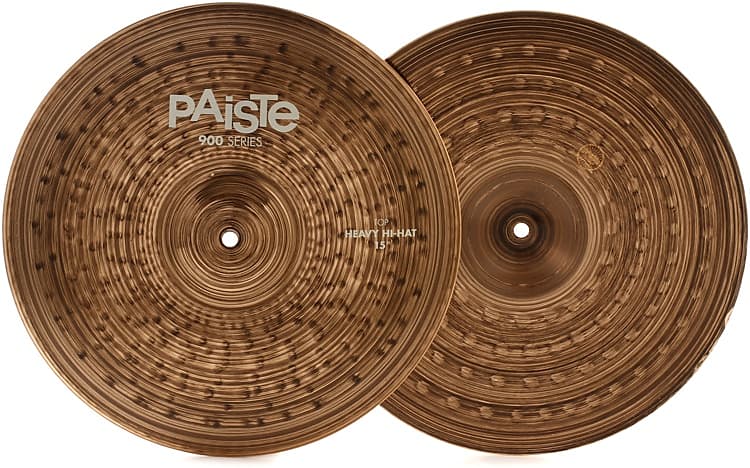 Paiste 15 inch 900 Series Heavy Hi-hat Cymbals image 1