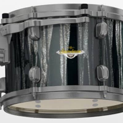 Tama MAT1309U-BCS Starclassic Maple Lacquer Rack Tom 13" x 9" - Black Clouds & Silver Linings/Smoked Black Nickel HW image 3