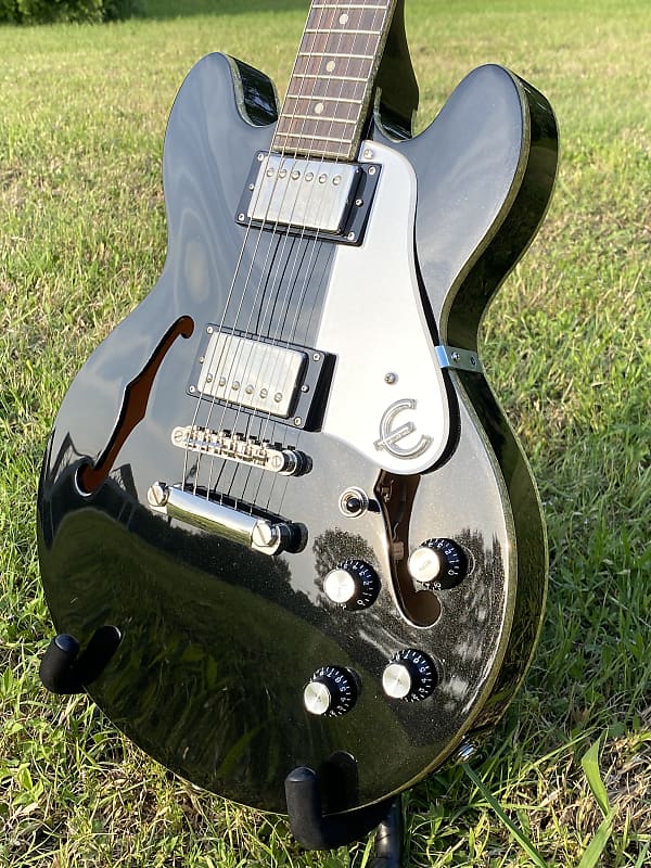 Epiphone ES-339 PRO LTD Black Royale - Silver Sparkle Binding