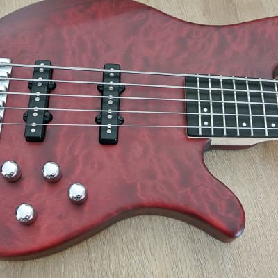 Clover - Argo 5-1 - 5 string active bass with Nordstrand Pickups and Quilt Maple Top image 4