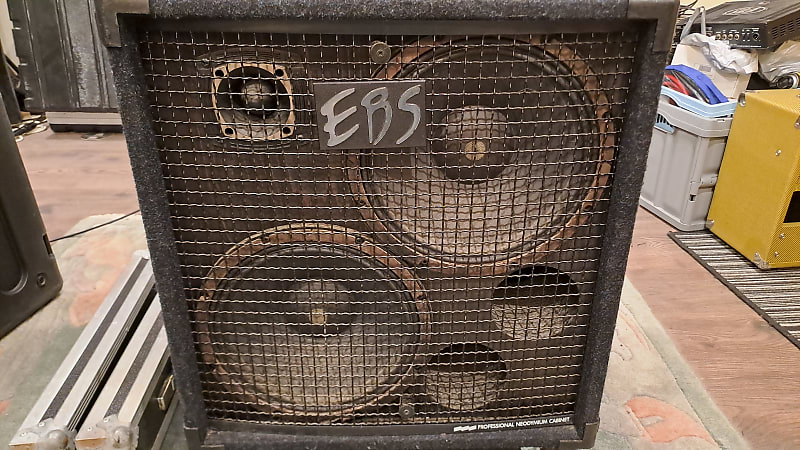EBS EBS evolution neoline pro bass 2x12 speaker mid 90's - Black carpet image 1