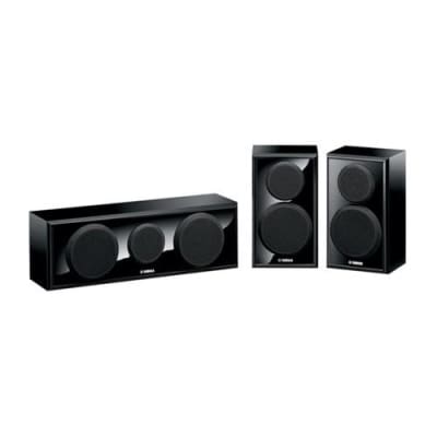 Yamaha NS-P150 Floor Standing Home Theater Speaker Package for HD Movies and Music - 1 Center and 2 Surround Speakers image 1
