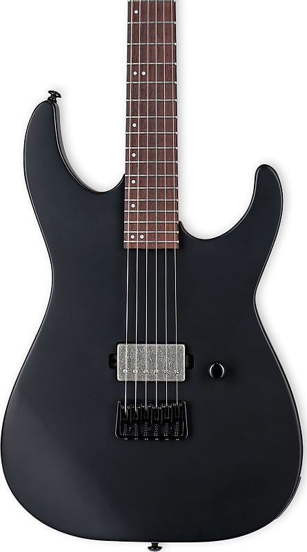 ESP LTD M-201HT Electric Guitar, Black Satin image 1