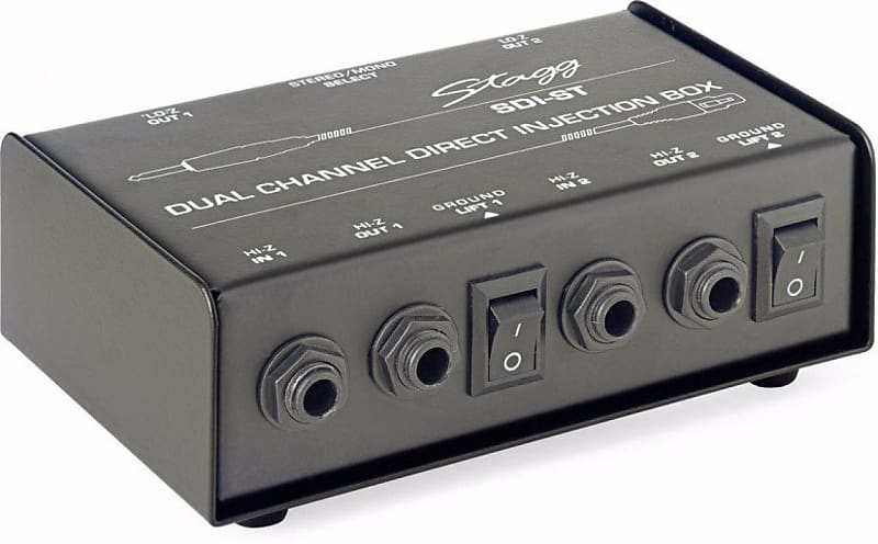 Stagg SDI-ST 2-Channel Passive di Box with Mono Stereo Switch