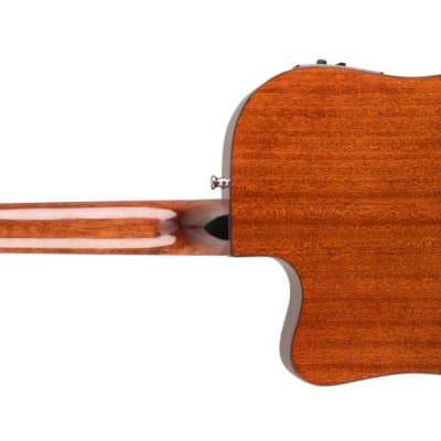Fender CD-140SCE Dreadnought - All-Mahogany w/Case image 4