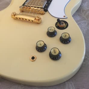 Epiphone SG Custom 3 Pickup White/Gold | Reverb