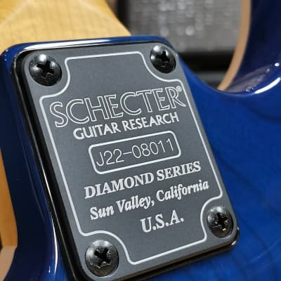 Schecter California Classic Electric Guitar - Ebony Fingerboard, Trans Sky Burst, B-Stock image 18