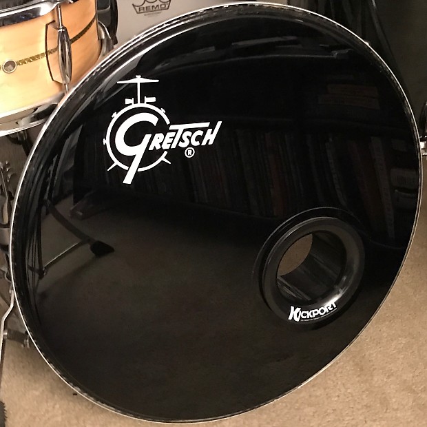 Gretsch bass drum head shop with porthole