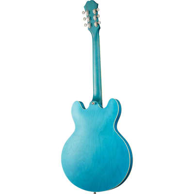 Epiphone Casino Semi Hollow Electric Guitar, Worn Blue Denim image 10