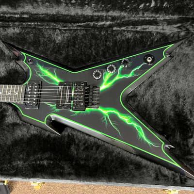 Dean USA Dime Razorback Custom Slimebolt Graphic w/ Dean Hard | Reverb
