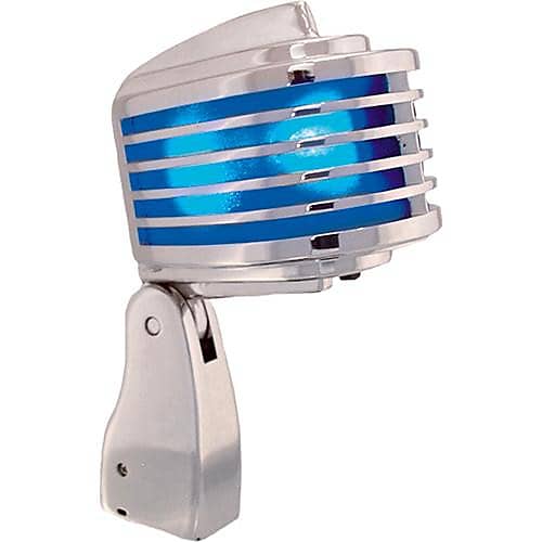 Heil Sound The Fin Dynamic Chrome Vocal Microphone (Blue LEDs) 885936695113 Chrome / Blue image 1