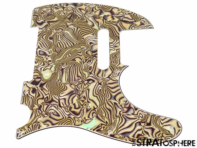 *NEW Bronze Abalone Telecaster PICKGUARD for Fender USA Reverb