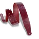 Levy's Leathers - MV26TE-BRG - 2 1/2" Wide Burgundy Veg-tan Leather Guitar Strap