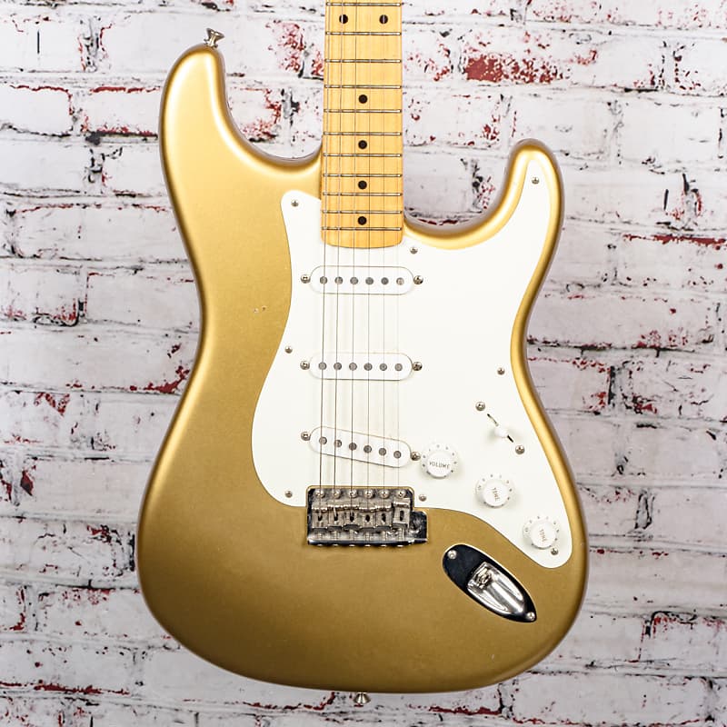 Fender - 2018 American Original 50's Stratocaster Electric Guitar, Aztec Gold - w/OHSC - x3597 - USED image 1