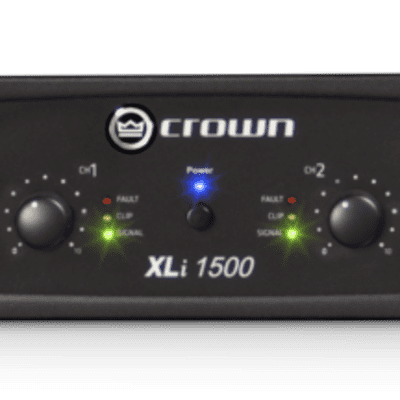 Crown Audio XLi 1500 Two-channel 450W Power Amplifier image 1