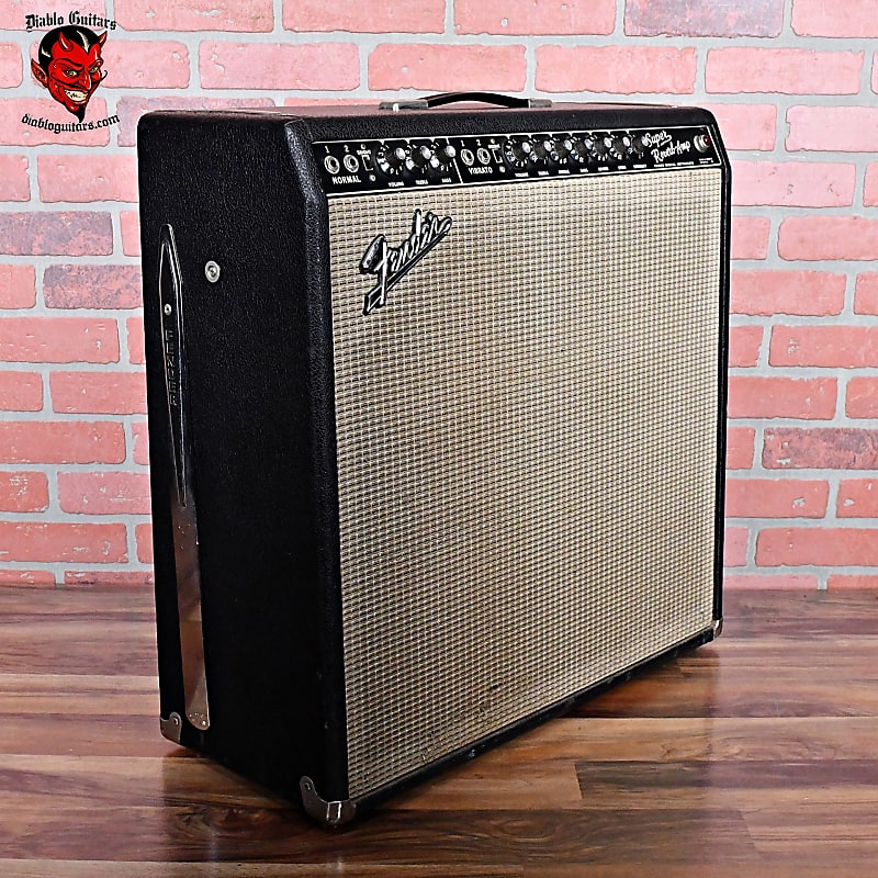 Fender Vintage 1967 Black Panel Super Reverb 45w 4 x 10" Combo with Amp Cover image 1