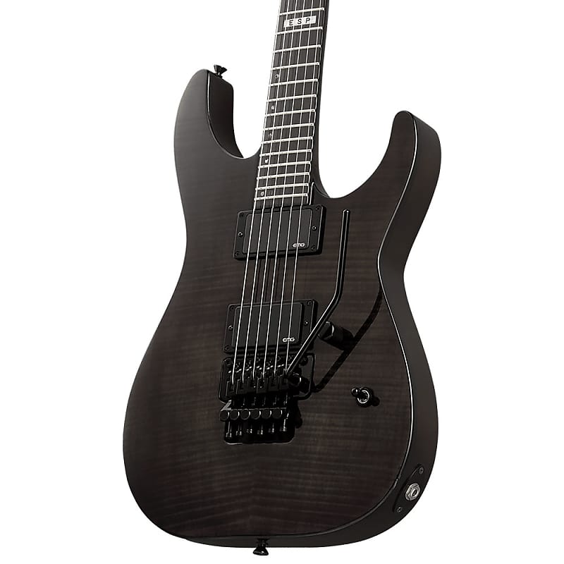 ESP E-II M-II FM Neck Thru See Thru Black | Reverb