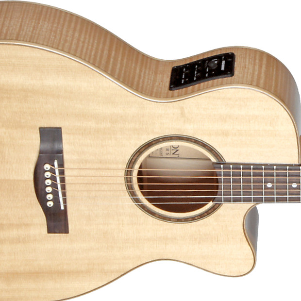 Teton STG130FMCENT Spruce/Flamed Maple Grand Concert with Electronics Natural image 1