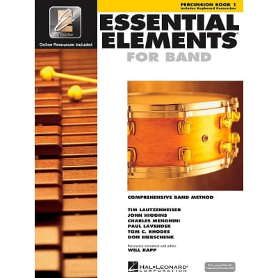 Hal Leonard Essential Elements 2000 Plus Percussion Book 1 with Online Audio Library image 1