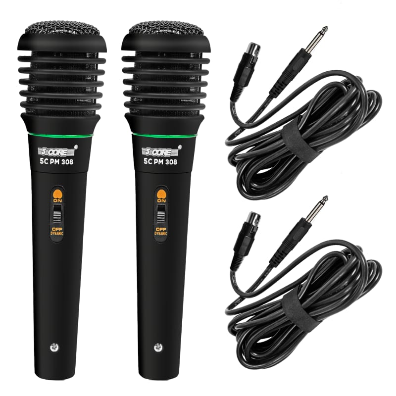 Stage Right by Monoprice DM20 Dynamic Unidirectional Handheld Vocal  Microphone with Carrying Bag and Mic Clip 