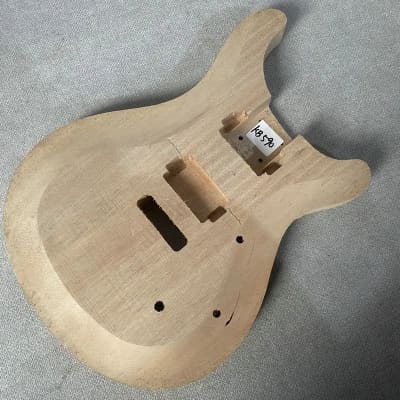 Unfinished Mahogany Double Cutaway HH Guitar Body