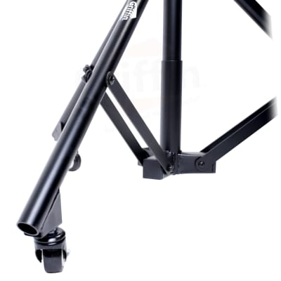 Studio Microphone Stand On Wheels Tall Overhead Boom Arm Mic Mount Stage Holder image 6