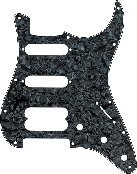 Fender Stratocaster HSS 11-Hole Pick Guard Black Pearl image 1