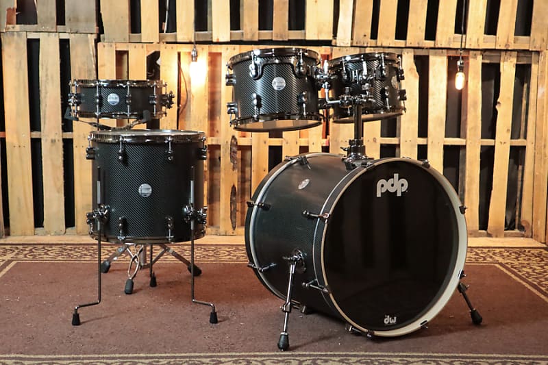 PDP Concept Maple 5pc Carbon Fiber Drum Set 18x22, 8x10, Reverb