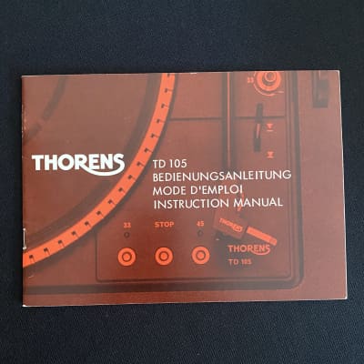Thorens TD 105 Turntable - Serviced - Original Owner image 14