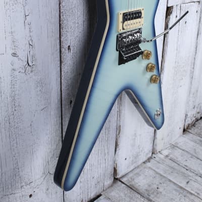 Dean ML 79 Electric Guitar Floyd Rose DMT Design HH Blue Burst Finish image 8