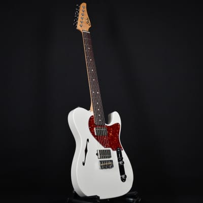 Suhr Alt T Semi Hollow Guitar Rosewood Olympic White 2023 (74396) image 9