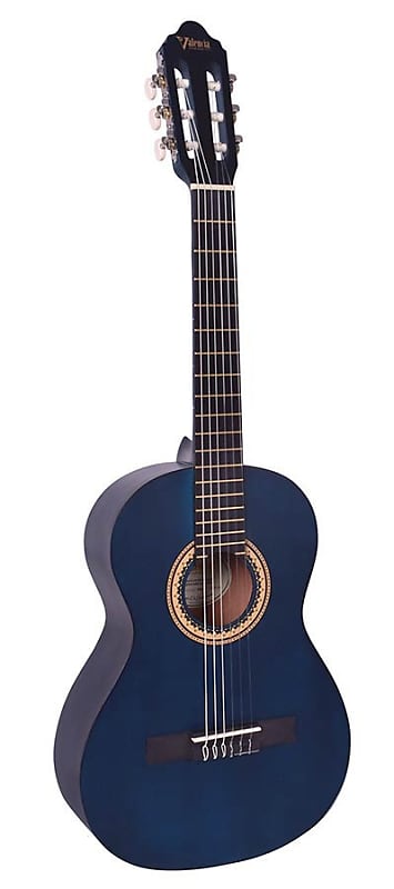 Maxine Guitars STV40BLU Classica 3/4 Blue image 1