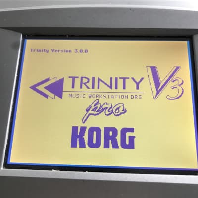 Korg Trinity V3 Pro 76-Key 32-Voice Polyphonic Workstation 1998 - Silver