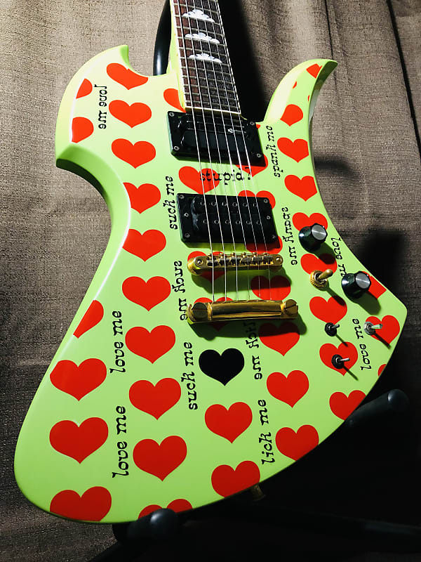 Fernandes MG Green-Heart HIDE/Mockingbird /Burny/B.C.rich | Reverb