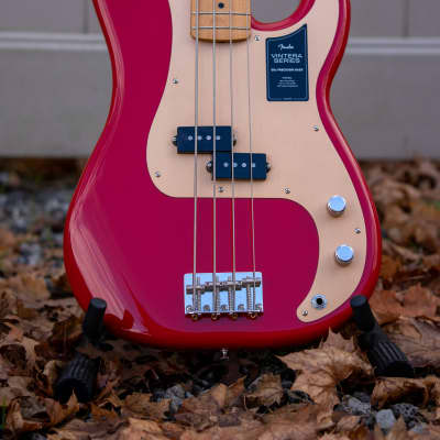 Fender Vintera '50s Precision Bass - Dakota Red - Maple Fingerboard w/ Gig Bag image 2
